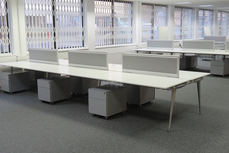 Installation Of Used Bench Desks